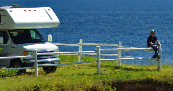 RV camping with miles of views